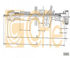 Cofle s05001 linka prędkościomierza mercedes, mercedes-benz 190 (w201)