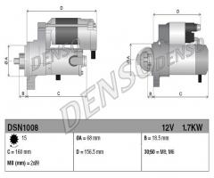 Denso dsn1008 rozrusznik opel