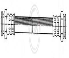 A.b.s. sl4983 przewód hamulcowy giętki fiat palio  96- tył, fiat palio weekend (178dx)