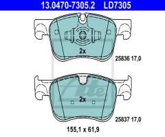 Ate 13.0470-7305 klocki hamulc. citroen c4 picasso ii  13- przód, citroËn c4 grand picasso ii