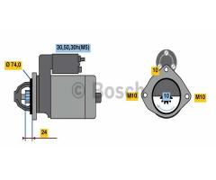 Bosch 0986022930 rozrusznik 12v, bmw 3 (e46) compact 