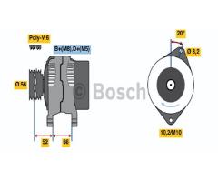 Bosch 0986038791 alternator 12v, citroËn zx (n2), fiat ducato autobus (230), lancia zeta (220)