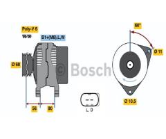 Bosch 0986042670 alternator 12v, renault trucks mascott platforma / podwozie