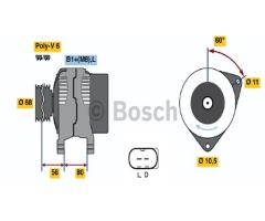 Bosch 0986042820 alternator 12v, iveco daily iii platforma / podwozie