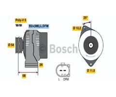 Bosch 0986044490 alternator 12v, smart city-coupe (450)