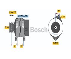 Bosch 0986049061 alternator 12v, citroËn jumper autobus (230p), fiat ducato autobus (230)