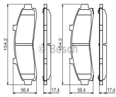 Bosch 0986424656 klocki hamulc., ford usa explorer (un46)