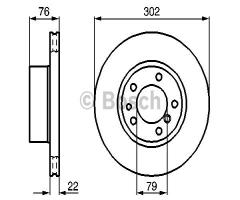 Bosch 0986478318 tarcza hamulc., bmw 5 (e34)