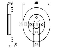 Bosch 0986478385 tarcza hamulc., toyota corolla (_e9_)