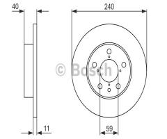 Bosch 0986478444 tarcza hamulc., alfa romeo gtv (916c_)