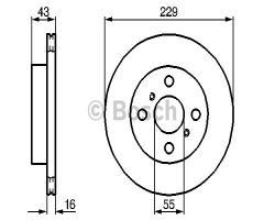 Bosch 0986478491 tarcza hamulc., toyota starlet (_p8_)