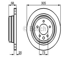 Bosch 0986478660 tarcza hamulc., daimler daimler xj (x30_), jaguar xj coupe