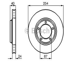 Bosch 0986478663 tarcza hamulc., hyundai h-1 / starex