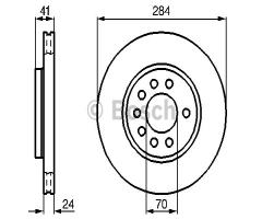 Bosch 0986478717 tarcza hamulc., opel vectra a (86_, 87_), saab 900 ii coupe