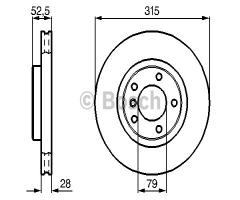 Bosch 0986478748 tarcza hamulc., bmw 3 (e36) coupe 