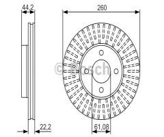 Bosch 0986479090 tarcza hamulc. nissan micra  10-, nissan micra iv (k13)