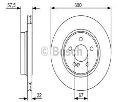 Bosch 0986479411 tarcza hamulc. mercedes w204 c-klasa  07- tył, mercedes-benz klasa c (w204)