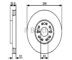 Bosch 0986479429 tarcza hamulc. lexus is200  99-05, toyota celica (zzt23_)