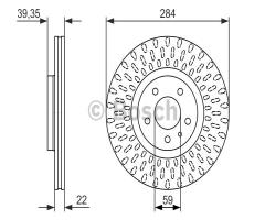 Bosch 0986479588 tarcza hamulc., alfa romeo gtv (916c_)