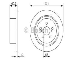 Bosch 0986479613 tarcza hamulc., toyota avensis liftback (_t22_)