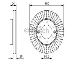 Bosch 0986479693 tarcza hamulc., kia carnival / grand carnival iii (vq)