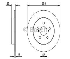 Bosch 0986479721 tarcza hamulc., lexus ct (zwa1_), subaru trezia