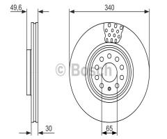 Bosch 0986479734 tarcza hamulc., audi a3 limousine (8vs), seat leon (5f1), skoda superb (3t4)