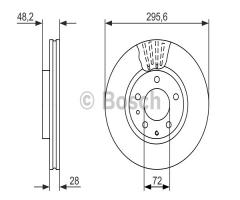 Bosch 0986479758 tarcza hamulc., mazda cx-7 (er)