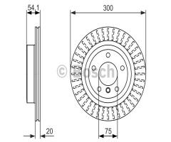 Bosch 0986479775 tarcza hamulc. bmw z4 e89  09- tył, bmw z4 (e89)