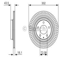 Bosch 0986479796 tarcza hamulc. mazda rx-8  03-08 tył, mazda rx 8 (se17)