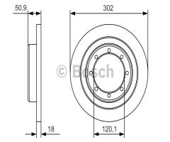 Bosch 0986479a93 tarcza hamulc. opel movano b  10- tył, nissan nv400 autobus