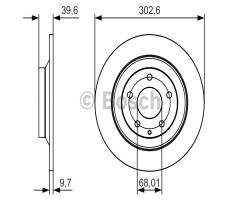 Bosch 0986479c28 tarcza hamulc. mazda cx-5  11- tył, mazda cx-5 (ke, gh)