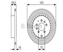 Bosch 0986479c30 tarcza hamulc. mazda cx-7  07- tył, mazda cx-7 (er)