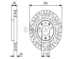 Bosch 0986479c35 tarcza hamulc., citroËn c4 grand picasso ii