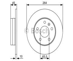 Bosch 0986479c66 tarcza hamulc. opel zafira b  06- tył, opel zafira b van