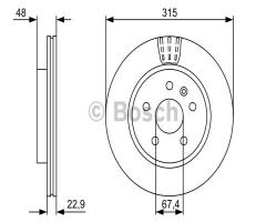 Bosch 0986479c71 tarcza hamulc. opel insignia  08- tył, opel insignia, saab 9-5 (ys3g)