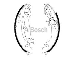 Bosch 0986487624 szczęki hamulc. ford fiesta  00-02 (-abs), ford fiesta iv (ja_, jb_)