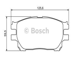 Bosch 0986494212 klocki hamulc. toyota previa  03-05 przód, toyota previa (mcr3_, acr3_, clr3_)