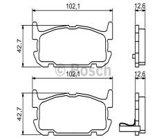 Bosch 0986494226 klocki hamulc. mazda mx5  00-05 tył, mazda mx-5 ii (nb)