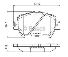 Bosch 0986494363 klocki hamulc. toyota camry  01-05, toyota camry (mcv3_, acv3_, _xv3_)