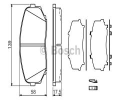 Bosch 0986494375 klocki hamulc. mazda cx-7  07- przód, mazda cx-7 (er)