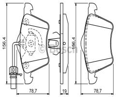 Bosch 0986494390 klocki hamulc. ford galaxy 01-06 przód, ford galaxy (wgr)