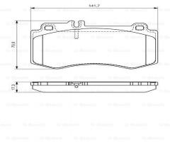 Bosch 0986494405 klocki hamulc. mercedes w212 e-klasa  09- przód, mercedes-benz cls (c218)