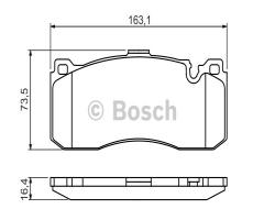 Bosch 0986494428 klocki hamulc. bmw 3 e90  05- przód, bmw 3 (e91) touring 