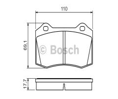 Bosch 0986494486 klocki hamulc. seat ibiza 1,8t 20v 00-02, ford focus (daw, dbw)