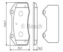 Bosch 0986494551 klocki hamulc. renault megane 2,0tce 09- przód, renault megane iii coupe (dz0/1_)