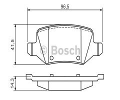 Bosch 0986494569 klocki hamulc. mercedes vaneo  02-05 tył, mercedes-benz klasa a (w169)