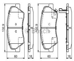 Bosch 0986494691 klocki hamulc. kia ceed  15- przód, hyundai i30 (gd), kia cee`d sportswagon