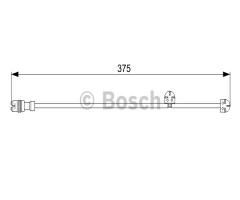 Bosch 1987473024 czujnik klock. hamulc., porsche boxster (987)