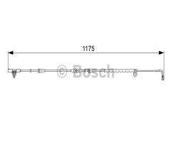 Bosch 1987473032 czujnik klock. hamulc., land rover discovery iv (la)